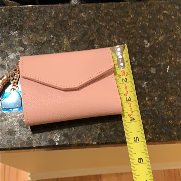 Real Pink Leather Wallet w pendant & tassel - Picture 6 of 6